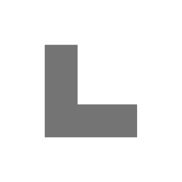 5S Corner Markers, 2 in W., 6 in L., 0.003 in Thickness, 25 PK